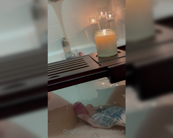 Nadia Love aka tsnadialove OnlyFans Video - 01-25-2022 - Bath time