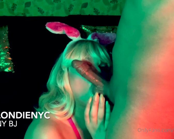 XxxBlondiexxX aka xxxblondiexxx OnlyFans Video - 03-30-2024 - BUNNY BJ sucking that dick all the way he so hard I wanna feel it inside