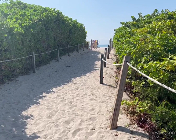 XxxBlondiexxX aka xxxblondiexxx OnlyFans Video - 05-16-2023 - Walking to the Beach  for a little coffee and Sun