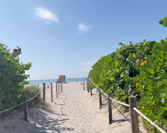 XxxBlondiexxX aka xxxblondiexxx OnlyFans Video - 05-16-2023 - Walking to the Beach  for a little coffee and Sun