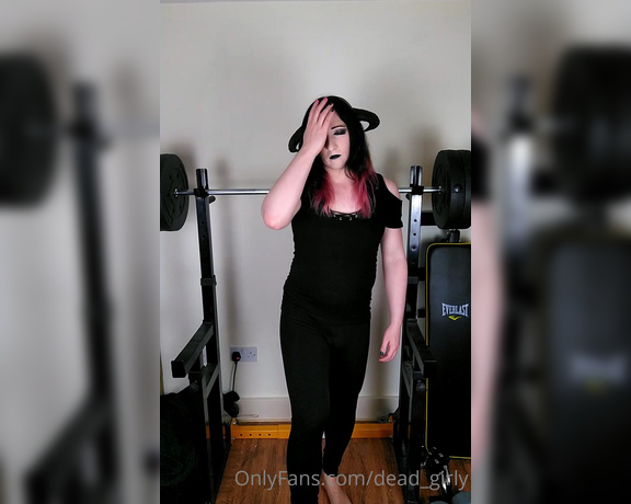 Jenezial Dead Girly aka dead_girly OnlyFans Video - 04-23-2021 - Some weightlifting and a long jerk off session with a cute new toy Next weeks video