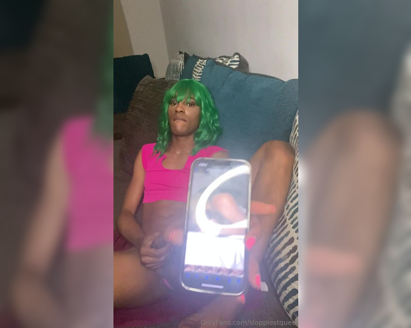 Trans baddie ‍ aka sloppiestquee - 04-29-2024 OnlyFans Video - I was edging on and off until I buss