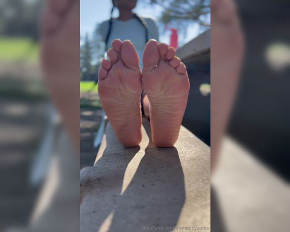 ShyMilan aka shy.spicysoles Foot Fetish - 08-29-2023 OnlyFans Video - Park feet pics and videos I think these are some of my best