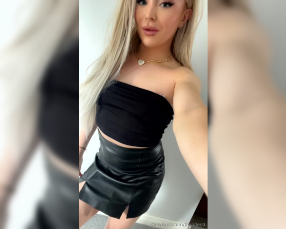 TS BlondeCD aka blondecd - 06-21-2024 OnlyFans Video - I love wearing leather