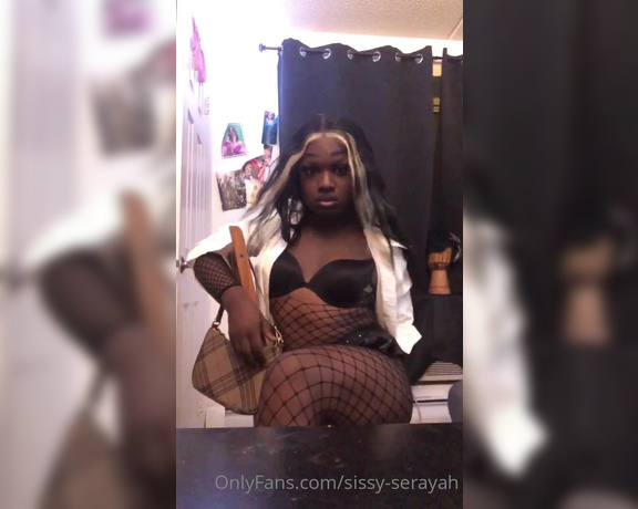 Zaya Sissy aka zayasroom - 10-20-2021 OnlyFans Video - Showing off my black boy_clit in my Favorite School Girl Outfit with my Fishnet tights lt3