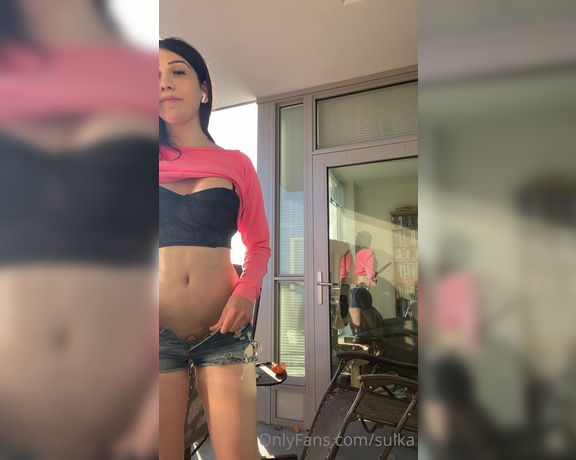 TS Sulka aka sulka - 08-02-2020 OnlyFans Video - I love feeling the sun on my dick