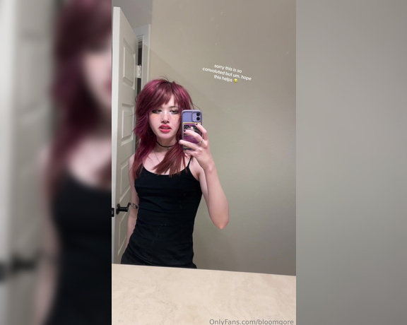 Ts Bloomgore aka bloomgore - 02-18-2024 OnlyFans Video - some of u were asking for hair tutorial stuff