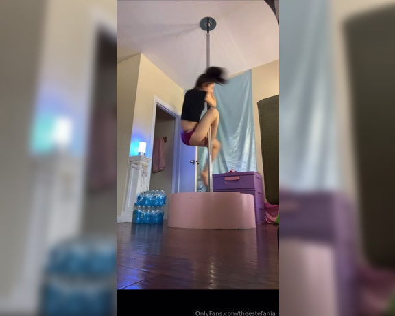 The Estefania aka theestefania - 03-12-2024 OnlyFans Video - i wanna put on a private show for someone and dance on the pole all night