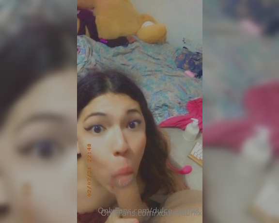 Miss Dulce aka dulcewifematerial - 01-31-2023 OnlyFans Video - Sucking cock on the side