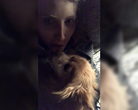 Janelle Fennec aka janellefennec - 12-14-2017 OnlyFans Video - My doggie Rad, decided he wanted to make out with me