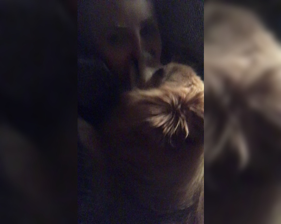 Janelle Fennec aka janellefennec - 12-14-2017 OnlyFans Video - My doggie Rad, decided he wanted to make out with me