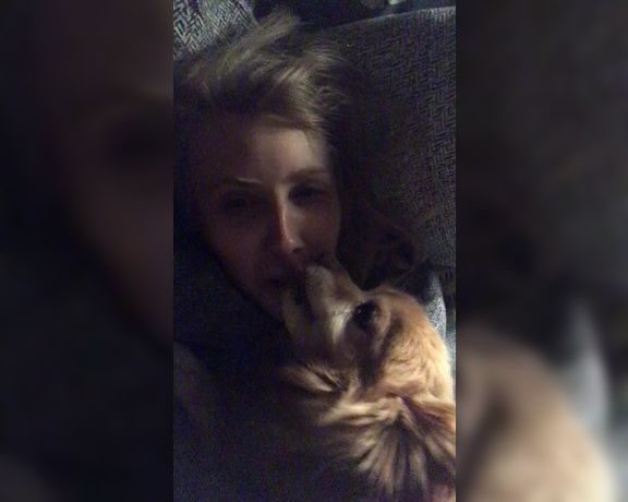 Janelle Fennec aka janellefennec - 12-14-2017 OnlyFans Video - My doggie Rad, decided he wanted to make out with me