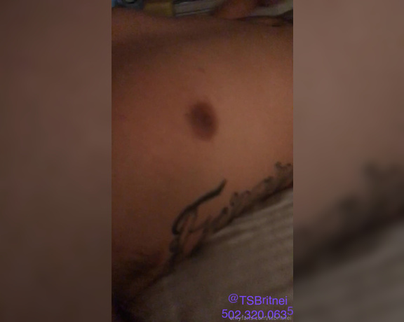 TS Britnei aka tsbritnei - 02-23-2019 OnlyFans Video - TS Britnei Fucked him so good, he came all over himself