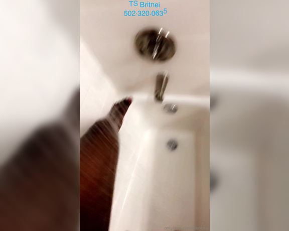 TS Britnei aka tsbritnei - 03-14-2019 OnlyFans Video - TS Britnei Dripping Wet  The Shower Compilation