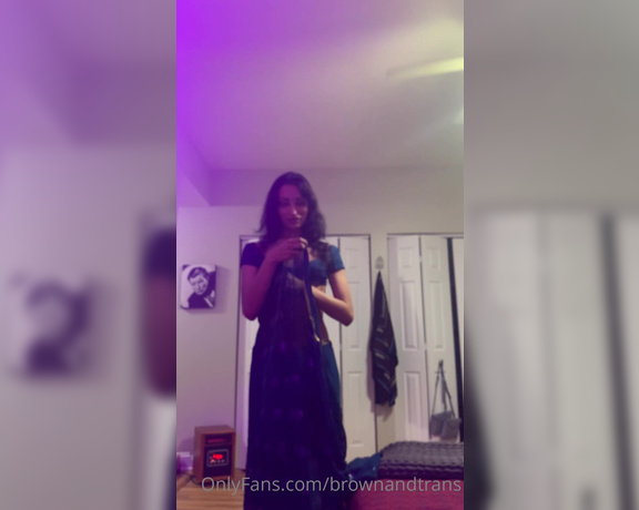 TS Indian Leha aka brownandtrans - 04-27-2023 OnlyFans Video - late eid treats