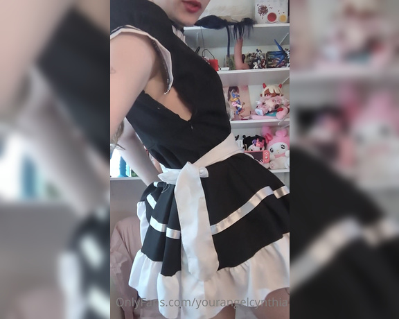 TS Cynthia aka yourangelcynthia - 04-02-2023 OnlyFans Video - Your French maid has shown up again, no April fools, just lost footage smhh oh well_jlmw