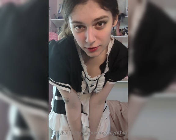 TS Cynthia aka yourangelcynthia - 04-02-2023 OnlyFans Video - Your French maid has shown up again, no April fools, just lost footage smhh oh well_jlmw