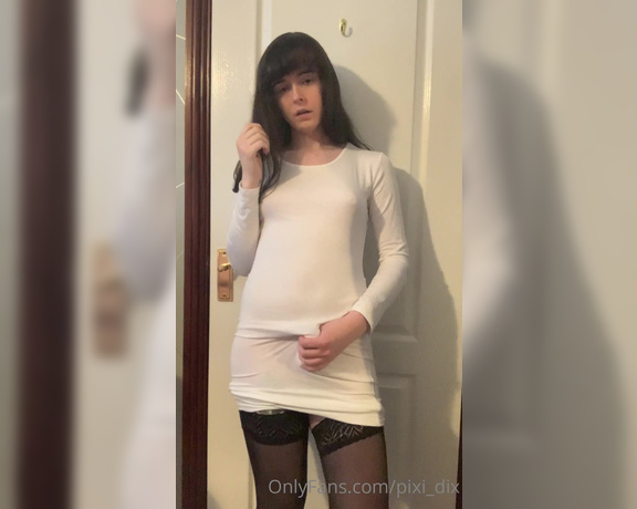 TS Pixi_dix aka pixi_dix - 07-01-2021 OnlyFans Video - this dress really doesnt leave much to the imagination