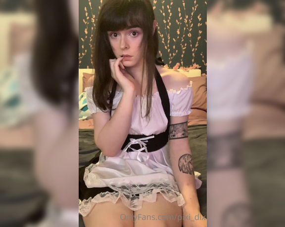 TS Pixi_dix aka pixi_dix - 10-28-2021 OnlyFans Video - the new maid_r4zt