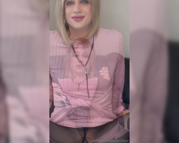 TS Lucee aka lucee_leggs - 11-20-2024 OnlyFans Video - Edging in my pantyhose