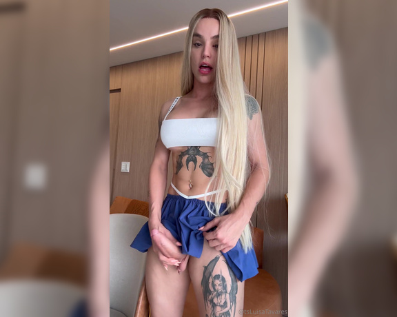 Ts Luisa Tavares aka tsluisatavares - 09-26-2024 OnlyFans Video - Let me show you something thats hidden under my skirt