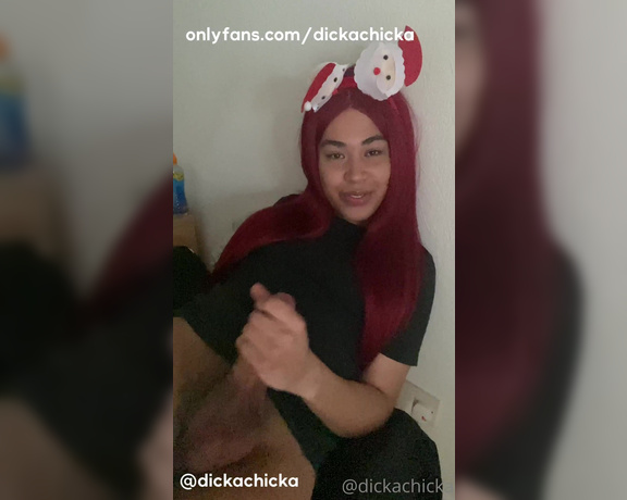 TS Dickachicka aka dickachicka - 12-19-2021 OnlyFans Video - first ever time cumming on my face  deffo will not be the last that shit