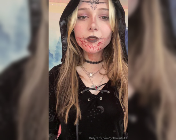 Allie Jello aka gothwaifu11 - 10-31-2024 OnlyFans Video - Mmm Full video being sent today with cum shot  check DMs