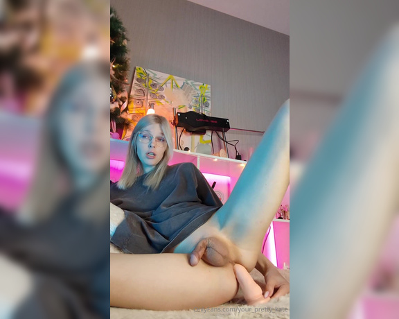 TS Yourprettykate aka yourprettykate - 01-12-2024 OnlyFans Video - I wonder how deep it could go if I had a big didlo we could find