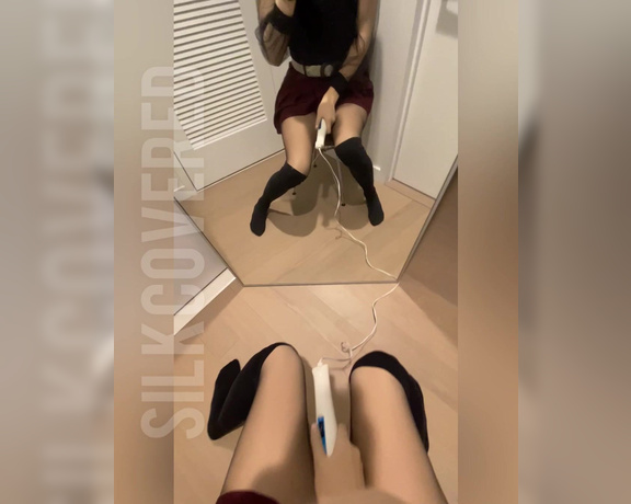 TS Silk aka silklivingdoll - 10-15-2021 OnlyFans Video - Mid_week bonus clips from a while back  Over_knee tights and red mini skirt, lets bring_4hpg