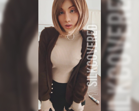 TS Silk aka silklivingdoll - 02-24-2022 OnlyFans Video - I got a hoodie, a pair of fishnet pantyhose plus over knee tights, ankle boot and_cufb