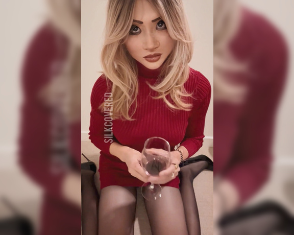 TS Silk aka silklivingdoll - 02-08-2023 OnlyFans Video - The Best Wine Paring