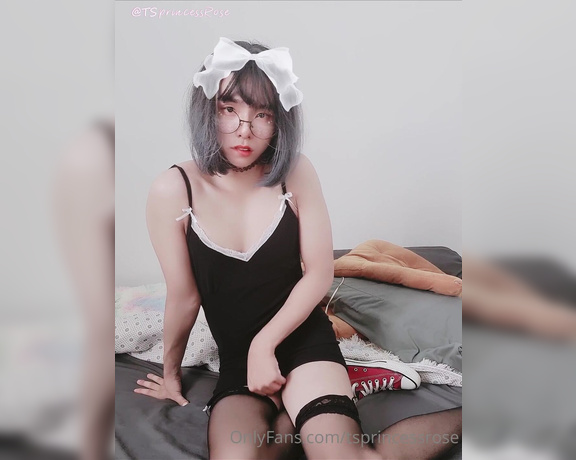 Princess Rosé aka tsprincessrose - 08-19-2021 OnlyFans Video - a cutie maid with a cutie dick