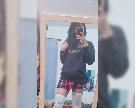 Princess Rosé aka tsprincessrose - 10-15-2021 OnlyFans Video - short skirt