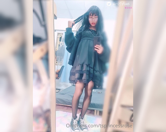 Princess Rosé aka tsprincessrose - 11-17-2021 OnlyFans Video - i need this long dress to hide my horny d1ck