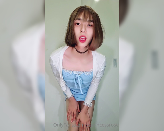 Princess Rosé aka tsprincessrose - 11-05-2022 OnlyFans Video - 1 month of female hormone  I just bought a new dress and I am suddenly