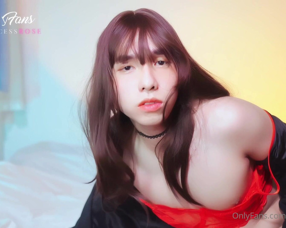 Princess Rosé aka tsprincessrose - 09-26-2023 OnlyFans Video - me in the red lingerie