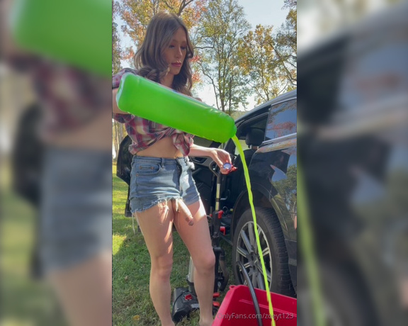 Zoey Taylor aka zoeyt123 - 10-22-2024 OnlyFans Video - I was easily getting distracted trying to clean the car but hey I still made progress