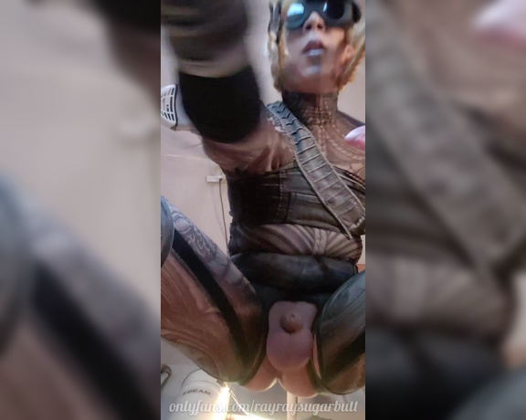 Rayray Sugarbutt aka rayraysugarbutt - 02-21-2021 OnlyFans Video - Unedited vertical video removing my ball pump and swinging my huge balls around squatting over your