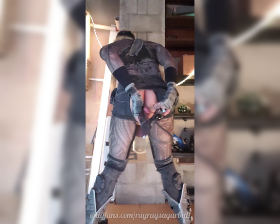 Rayray Sugarbutt aka rayraysugarbutt - 02-21-2021 OnlyFans Video - Unedited vertical video removing my ball pump and swinging my big nuts around in my cyberpunk