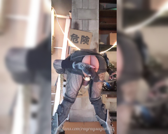 Rayray Sugarbutt aka rayraysugarbutt - 02-21-2021 OnlyFans Video - Unedited vertical video removing my ball pump and swinging my big nuts around in my cyberpunk