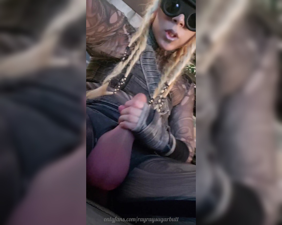 Rayray Sugarbutt aka rayraysugarbutt - 02-21-2021 OnlyFans Video - Unused vertical video briefly jerking off with big pumped balls, from 2019s cyberpunk slumslut video