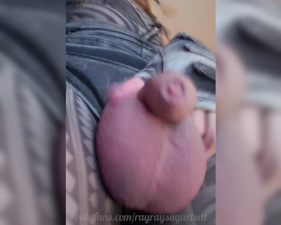 Rayray Sugarbutt aka rayraysugarbutt - 02-21-2021 OnlyFans Video - Another brief unused vertical video shaking my big balls in your face, from when I was