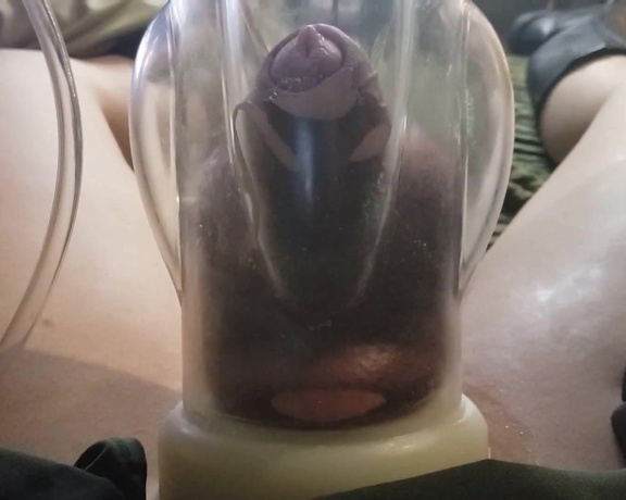 Rayray Sugarbutt aka rayraysugarbutt - 08-08-2021 OnlyFans Video - Lil different here _ cock and balls in the pump, from my POV Dont think Ive