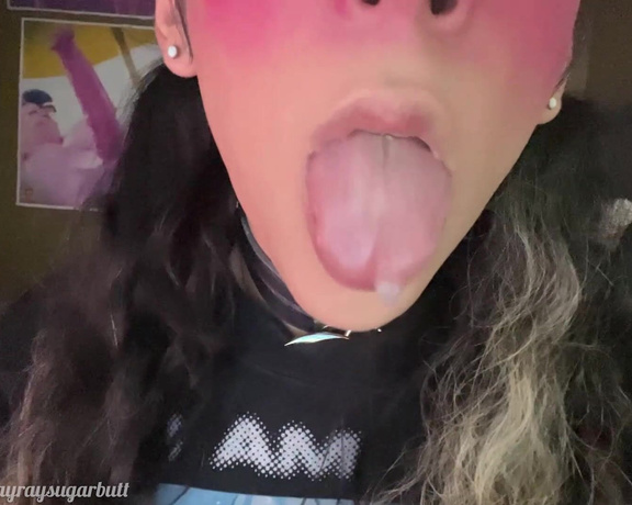 Rayray Sugarbutt aka rayraysugarbutt - 04-10-2023 OnlyFans Video - More unedited raw footage of me sticking my tongue out and drooling, now in slow motion