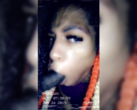 Moetbabee aka moetbabee - 01-25-2019 OnlyFans Video - The weedman came by EARLY MORNING and nutted in my mouth