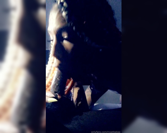 Moetbabee aka moetbabee - 05-22-2019 OnlyFans Video - Sucking a young chocolate 18 year old