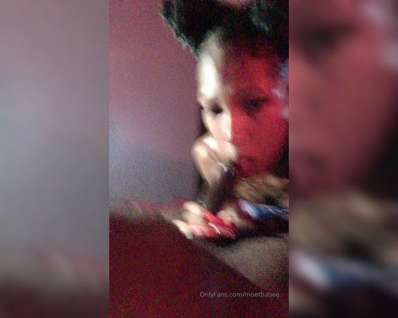 Moetbabee aka moetbabee - 11-30-2019 OnlyFans Video - He drove 40 minutes for this mouth   He was nice and chocolate with a