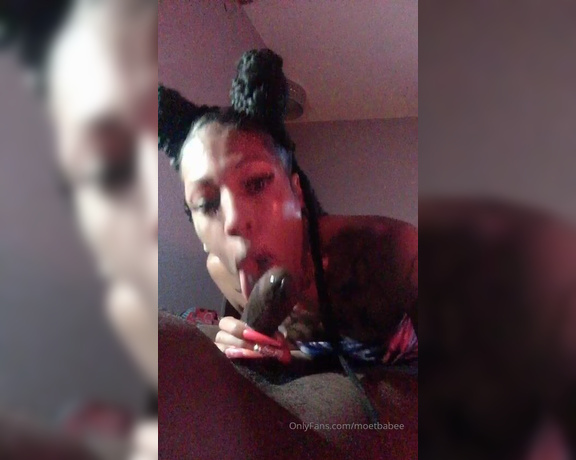 Moetbabee aka moetbabee - 11-30-2019 OnlyFans Video - He drove 40 minutes for this mouth   He was nice and chocolate with a