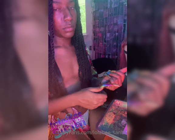 LolaBee Santii aka lolabee_santii - 08-01-2022 OnlyFans Video - Rolling up half nude Showing how I roll with my nails