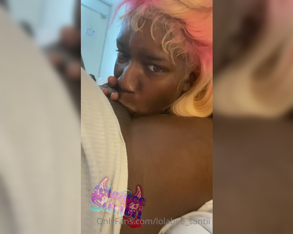 LolaBee Santii aka lolabee_santii - 11-05-2022 OnlyFans Video - Saturday Afternoon Shenanigans with a friend  He didnt use enough lube in the next video